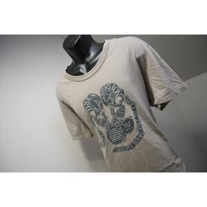 True Religion Graphic Tee Shirt Gray Short Sleeve Casual Mens Size 2XL